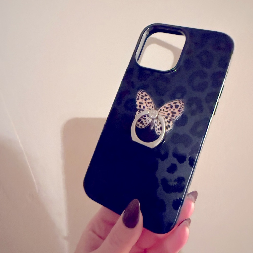 iPhone 13 Pro Max MagSafe Velvet Caviar Black leopard print case case